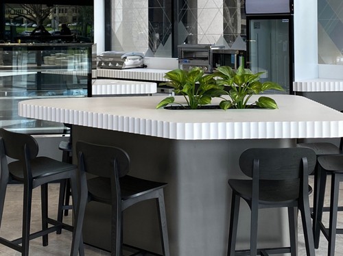 LL Installations creates high-quality accents with Corian